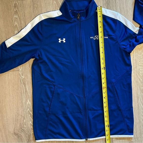 Under Armour Ford Motor Co Blue White Auto Embroidered Full Zip Loose Jacket M - Picture 9 of 13